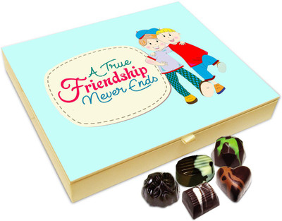 Chocholik Friendship Gift - A True Friendship Never Ends Chocolate Box For Friends - 20 Pc Truffles(240 g)
Chocholik Friendship Gift - A True Friendship Never Ends Chocolate Box For Friends - 20 Pc Truffles(240 g)
