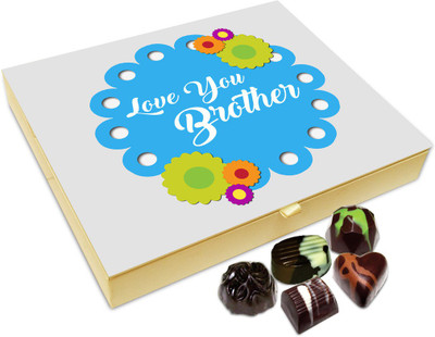 Chocholik Rakhi Gift Box - I Love You Brother Chocolate Box For Brother / Sister - 20pc Truffles(240 g)
Chocholik Rakhi Gift Box - I Love You Brother Chocolate Box For Brother / Sister - 20pc Truffles(240 g)