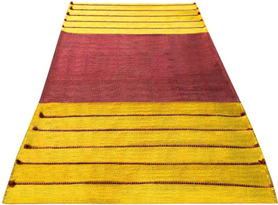 SOIL Herbal, Turmeric, Red Sandalwood And Neem Maroon, Yellow 3 mm Yoga Mat, Multicolor
