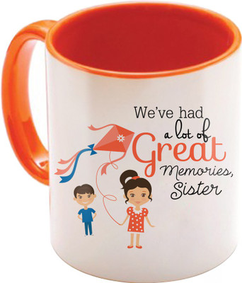 SKY TRENDS Raksha Bandhan Gift For Sister St-23 Ceramic Mug(350 ml), Multicolor
SKY TRENDS Raksha Bandhan Gift For Sister St-23 Ceramic Mug(350 ml), Multicolor