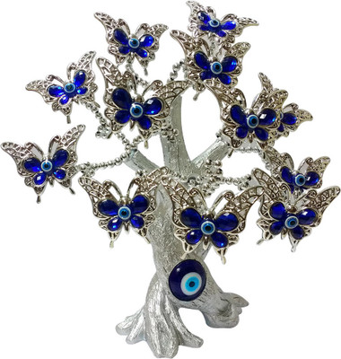 Starstell Feng Shui Evil Eye With Silver Butterfly Decorative Tree For Protection Wealth and Achievement Good luck Decorative Showpiece - 20 cm(Polyresin, Silver)
Starstell Feng Shui Evil Eye With Silver Butterfly Decorative Tree For Protection Wealth and Achievement Good luck Decorative Showpiece - 20 cm(Polyresin, Silver)