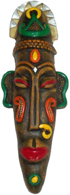 Rasoh village hand artz tribal artistic african goddess decorative wall hanging masks Decorative Showpiece - 29 cm(Terracotta, Multicolor)
Rasoh village hand artz tribal artistic african goddess decorative wall hanging masks Decorative Showpiece - 29 cm(Terracotta, Multicolor)