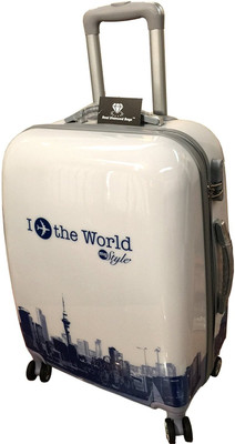 Tramp & Badger 360Â Rotating Wheels, I The World My Style Printed Pattern Non-Breakable Trolley Bag Expandable Check-in Luggage - inch(White
Tramp & Badger 360Â Rotating Wheels, I The World My Style Printed Pattern Non-Breakable Trolley Bag Expandable Check-in Luggage - inch(White