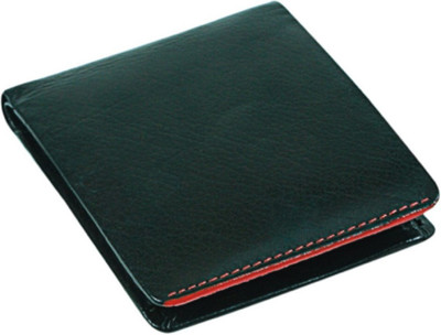 Santhome Men Black Genuine Leather Wallet(2 Card Slots)