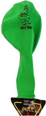 Funcart Printed LEDBLN22 Balloon(Green, Pack of 5)
