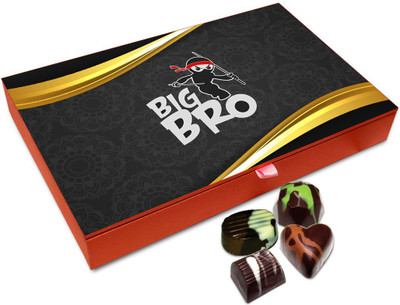 Chocholik Rakhi Gift Box - Big Bro Chocolate Box For Brother / Sister - 12pc Truffles(144 g)
Chocholik Rakhi Gift Box - Big Bro Chocolate Box For Brother / Sister - 12pc Truffles(144 g)