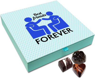 Chocholik Friendship Gift - Friends Now And Forever Chocolate Box For Friends - 9 Pc Truffles(108 g)
Chocholik Friendship Gift - Friends Now And Forever Chocolate Box For Friends - 9 Pc Truffles(108 g)