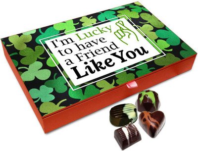 Chocholik Friendship Gift - Lucky To Have A Friend Like You Chocolate Box - 12 Pc Truffles(144 g)
Chocholik Friendship Gift - Lucky To Have A Friend Like You Chocolate Box - 12 Pc Truffles(144 g)