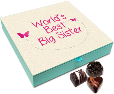 Chocholik Rakhi Gift Box - World's Best Big Sis Chocolate Box For Brother / Sister - 9pc Truffles(108 g)
Chocholik Rakhi Gift Box - World's Best Big Sis Chocolate Box For Brother / Sister - 9pc Truffles(108 g)