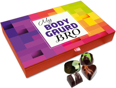 Chocholik Rakshabandan Gift Box - My Muscular Strong Bro Chocolate Box For Brother / Sister - 12pc Truffles(144 g)
Chocholik Rakshabandan Gift Box - My Muscular Strong Bro Chocolate Box For Brother / Sister - 12pc Truffles(144 g)