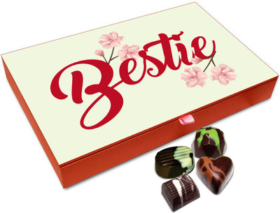 Chocholik Friendship Gift - You Are My Bestie Chocolate Box - 12 Pc Truffles(144 g)
Chocholik Friendship Gift - You Are My Bestie Chocolate Box - 12 Pc Truffles(144 g)