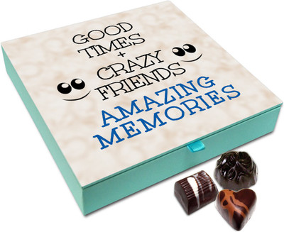Chocholik Friendship Gift - You Are One Crazy Friend Chocolate Box For Friends - 9 Pc Truffles(108 g)
Chocholik Friendship Gift - You Are One Crazy Friend Chocolate Box For Friends - 9 Pc Truffles(108 g)