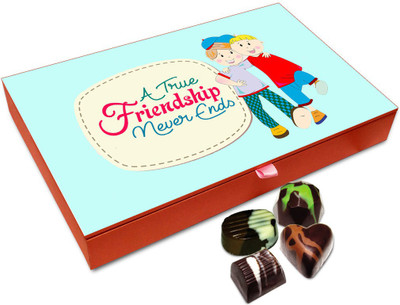 Chocholik Friendship Gift - A True Friendship Never Ends Chocolate Box - 12 Pc Truffles(144 g)
Chocholik Friendship Gift - A True Friendship Never Ends Chocolate Box - 12 Pc Truffles(144 g)