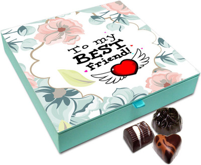 Chocholik Friendship Gift - To My Best Friend Chocolate Box For Friends - 9 Pc Truffles(108 g)
Chocholik Friendship Gift - To My Best Friend Chocolate Box For Friends - 9 Pc Truffles(108 g)
