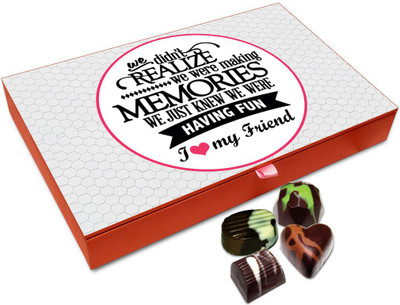Chocholik Friendship Gift - Having Fun With My Friend Chocolate Box - 12 Pc Truffles(144 g)
Chocholik Friendship Gift - Having Fun With My Friend Chocolate Box - 12 Pc Truffles(144 g)