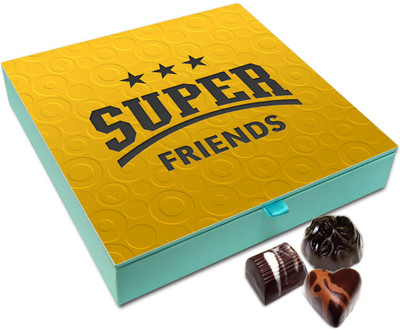 Chocholik Friendship Gift - Super Friends Chocolate Box For Friends - 9 Pc Truffles(108 g)
Chocholik Friendship Gift - Super Friends Chocolate Box For Friends - 9 Pc Truffles(108 g)