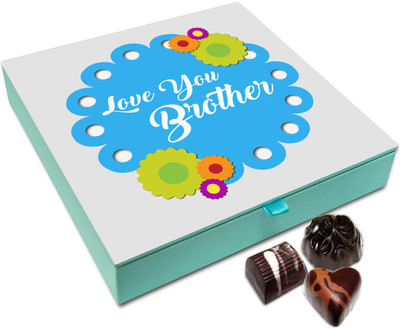 Chocholik Rakhi Gift Box - I Love You Bro Chocolate Box For Brother / Sister - 9pc Truffles(108 g)
Chocholik Rakhi Gift Box - I Love You Bro Chocolate Box For Brother / Sister - 9pc Truffles(108 g)