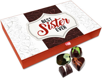 Chocholik Raksha-bandhan Gift Box - Amazing Sister Ever Chocolate Box For Brother / Sister - 12pc Truffles(144 g)
Chocholik Raksha-bandhan Gift Box - Amazing Sister Ever Chocolate Box For Brother / Sister - 12pc Truffles(144 g)
