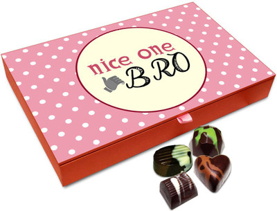 Chocholik Rakshabandan Gift Box - You Are Nice One Bro Chocolate Box For Brother / Sister - 12pc Truffles(144 g)
Chocholik Rakshabandan Gift Box - You Are Nice One Bro Chocolate Box For Brother / Sister - 12pc Truffles(144 g)