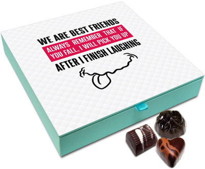 Chocholik Friendship Gift Box - We Are Best Friends Chocolate Box - 9pc Truffles(108 g)