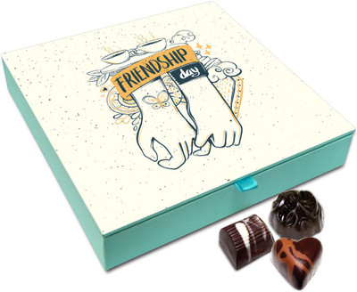 Chocholik Friendship Gift - Happy Friendship day Chocolate Box For Friends - 9 Pc Truffles(108 g)
Chocholik Friendship Gift - Happy Friendship day Chocolate Box For Friends - 9 Pc Truffles(108 g)