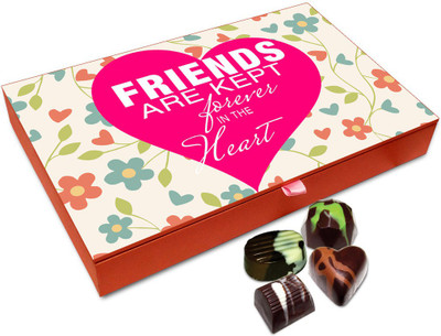 Chocholik Friendship Gift - Friends Are Kept Forever In The Heart Chocolate Box - 12 Pc Truffles(144 g)
Chocholik Friendship Gift - Friends Are Kept Forever In The Heart Chocolate Box - 12 Pc Truffles(144 g)