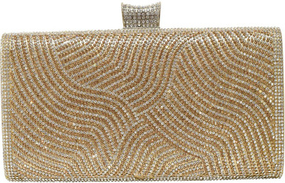 Jewellerkaka Casual Silver, Gold Clutch, Gold;silver