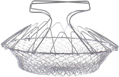 Bruzone Collapsible Strainer(Silver Pack of 1)