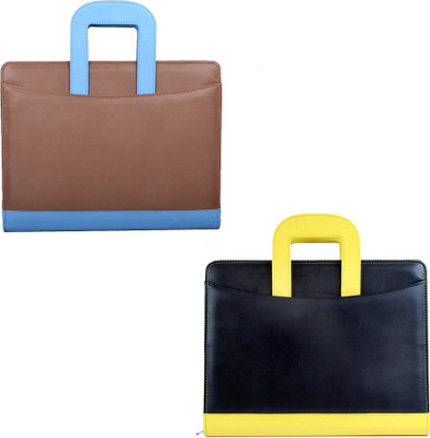 COI leatherite brown/blue and black/yellow leatherite file folder and resume folder for documents and certificate for office executive folder and interview document file and folders for students with Free writing pad and pen ( set of 2 )(Set Of 2, Brown,
COI leatherite brown/blue and black/yellow leatherite file folder and resume folder for documents and certificate for office executive folder and interview document file and folders for students with Free writing pad and pen ( set of 2 )(Set Of 2, Brown,