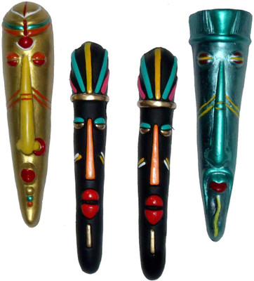 Rasoh village hand artz combo of decorative of 4 wall hanging masks Decorative Showpiece - 28 cm(Terracotta, Multicolor)
Rasoh village hand artz combo of decorative of 4 wall hanging masks Decorative Showpiece - 28 cm(Terracotta, Multicolor)