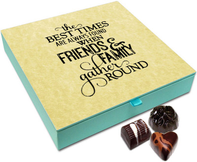 Chocholik Friendship Gift Box - Best Time Is Always With Friends And Family Chocolate Box For Friends - 9pc Truffles(108 g)
Chocholik Friendship Gift Box - Best Time Is Always With Friends And Family Chocolate Box For Friends - 9pc Truffles(108 g)