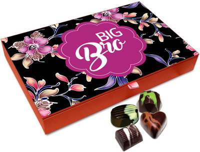 Chocholik Rakhi Gift Box - Amazing Big Bro Chocolate Box For Brother / Sister - 12pc Truffles(144 g)
Chocholik Rakhi Gift Box - Amazing Big Bro Chocolate Box For Brother / Sister - 12pc Truffles(144 g)