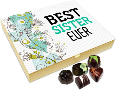 Chocholik Rakhi Gift Box - Best Sister Ever Anyone Had Chocolate Box For Brother / Sister - 20pc Truffles(240 g)
Chocholik Rakhi Gift Box - Best Sister Ever Anyone Had Chocolate Box For Brother / Sister - 20pc Truffles(240 g)