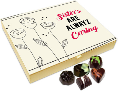 Chocholik Rakhi Gift Box - Sisters Are Always Caring Chocolate Box For Brother / Sister - 20pc Truffles(240 g)
Chocholik Rakhi Gift Box - Sisters Are Always Caring Chocolate Box For Brother / Sister - 20pc Truffles(240 g)