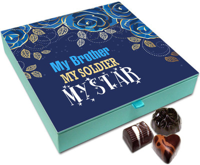 Chocholik Rakshabandan Gift Box - My Brother My Star Chocolate Box For Brother / Sister - 9pc Truffles(108 g)
Chocholik Rakshabandan Gift Box - My Brother My Star Chocolate Box For Brother / Sister - 9pc Truffles(108 g)