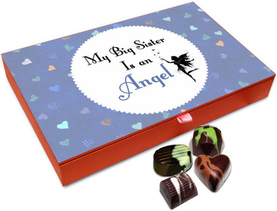 Chocholik Rakhi Gift - My Sister My Angel Chocolate Box For Brother / Sister - 12pc Truffles(144 g)
Chocholik Rakhi Gift - My Sister My Angel Chocolate Box For Brother / Sister - 12pc Truffles(144 g)