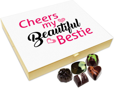 Chocholik Friendship Gift Box - Cheers My Beautiful Bestie Chocolate Box For Friends - 20pc Truffles(240 g)
Chocholik Friendship Gift Box - Cheers My Beautiful Bestie Chocolate Box For Friends - 20pc Truffles(240 g)