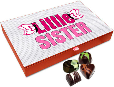 Chocholik Rakhi Gift Box - Little Sister You Are Awesome Chocolate Box For Brother / Sister - 12pc Truffles(144 g)
Chocholik Rakhi Gift Box - Little Sister You Are Awesome Chocolate Box For Brother / Sister - 12pc Truffles(144 g)