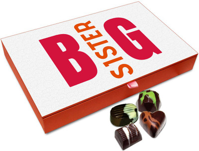 Chocholik Rakhi Gift Box - Lovely Big Sisters Chocolate Box For Brother / Sister - 12pc Truffles(144 g)
Chocholik Rakhi Gift Box - Lovely Big Sisters Chocolate Box For Brother / Sister - 12pc Truffles(144 g)