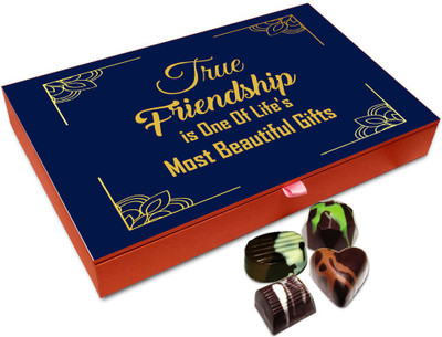 Chocholik Friendship Gift Box - True Friendship Is Best Gift Possible Chocolate Box For Friends - 12pc Truffles(144 g)
Chocholik Friendship Gift Box - True Friendship Is Best Gift Possible Chocolate Box For Friends - 12pc Truffles(144 g)