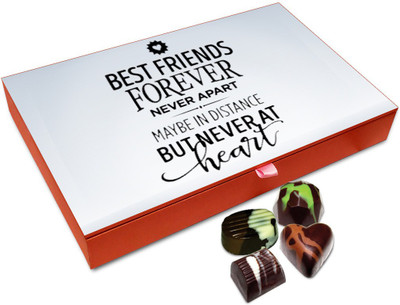 Chocholik Friendship Gift Box - Best Friends Forever Never Apart Chocolate Box For Friends - 12pc Truffles(144 g)
Chocholik Friendship Gift Box - Best Friends Forever Never Apart Chocolate Box For Friends - 12pc Truffles(144 g)