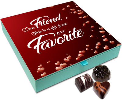 Chocholik Friendship Gift Box - A Gift From Your Favorite Friend Chocolate Box For Friends - 9pc Truffles(108 g)
Chocholik Friendship Gift Box - A Gift From Your Favorite Friend Chocolate Box For Friends - 9pc Truffles(108 g)