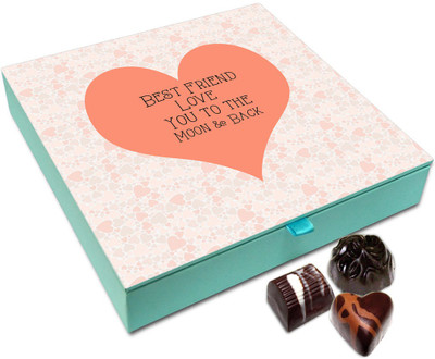 Chocholik Friendship Gift Box - Love You My Best Friend Chocolate Box For Friends - 9pc Truffles(108 g)
Chocholik Friendship Gift Box - Love You My Best Friend Chocolate Box For Friends - 9pc Truffles(108 g)