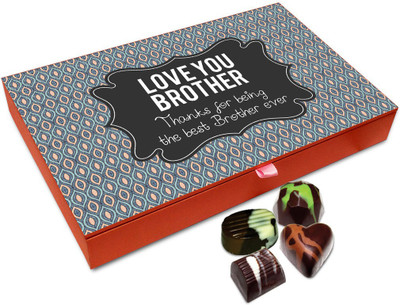 Chocholik Rakhi Gift Box - I Love You way Too Much Brother Chocolate Box For Brother / Sister - 12pc Truffles(144 g)
Chocholik Rakhi Gift Box - I Love You way Too Much Brother Chocolate Box For Brother / Sister - 12pc Truffles(144 g)