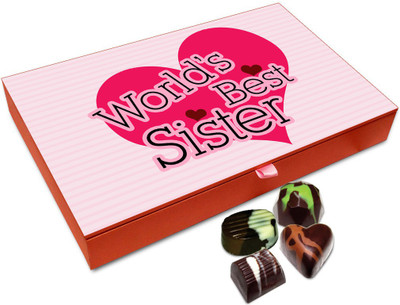 Chocholik Rakhi Gift Box - You Are World's Best Sister Chocolate Box For Brother / Sister - 12pc Truffles(144 g)
Chocholik Rakhi Gift Box - You Are World's Best Sister Chocolate Box For Brother / Sister - 12pc Truffles(144 g)