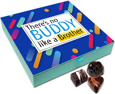 Chocholik Rakshabandan Gift Box - Bro You Are My Best Buddy Chocolate Box For Brother / Sister - 9pc Truffles(108 g)
Chocholik Rakshabandan Gift Box - Bro You Are My Best Buddy Chocolate Box For Brother / Sister - 9pc Truffles(108 g)