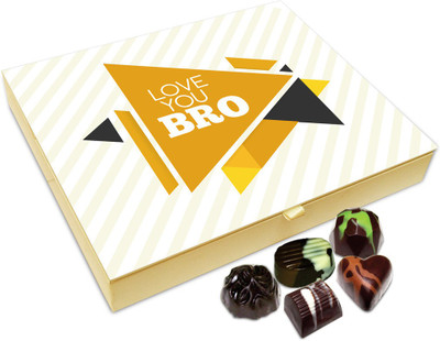 Chocholik Rakhi Gift Box - Love You Bro Chocolate Box For Brother / Sister - 20pc Truffles(240 g)
Chocholik Rakhi Gift Box - Love You Bro Chocolate Box For Brother / Sister - 20pc Truffles(240 g)