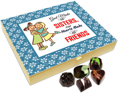 Chocholik Rakhi Gift Box - My Sister My Friend Chocolate Box For Brother / Sister - 20pc Truffles(240 g)
Chocholik Rakhi Gift Box - My Sister My Friend Chocolate Box For Brother / Sister - 20pc Truffles(240 g)