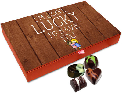 Chocholik Friendship Gift Box - I Am So Lucky To Have A Friend Like You Chocolate Box For Friends - 1 Truffles(144 g)
Chocholik Friendship Gift Box - I Am So Lucky To Have A Friend Like You Chocolate Box For Friends - 1 Truffles(144 g)