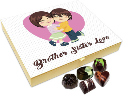 Chocholik Rakhi Gift Box - Brother Sister Love Is Most Precious Chocolate Box For Brother / Sister - 20pc Truffles(240 g)
Chocholik Rakhi Gift Box - Brother Sister Love Is Most Precious Chocolate Box For Brother / Sister - 20pc Truffles(240 g)